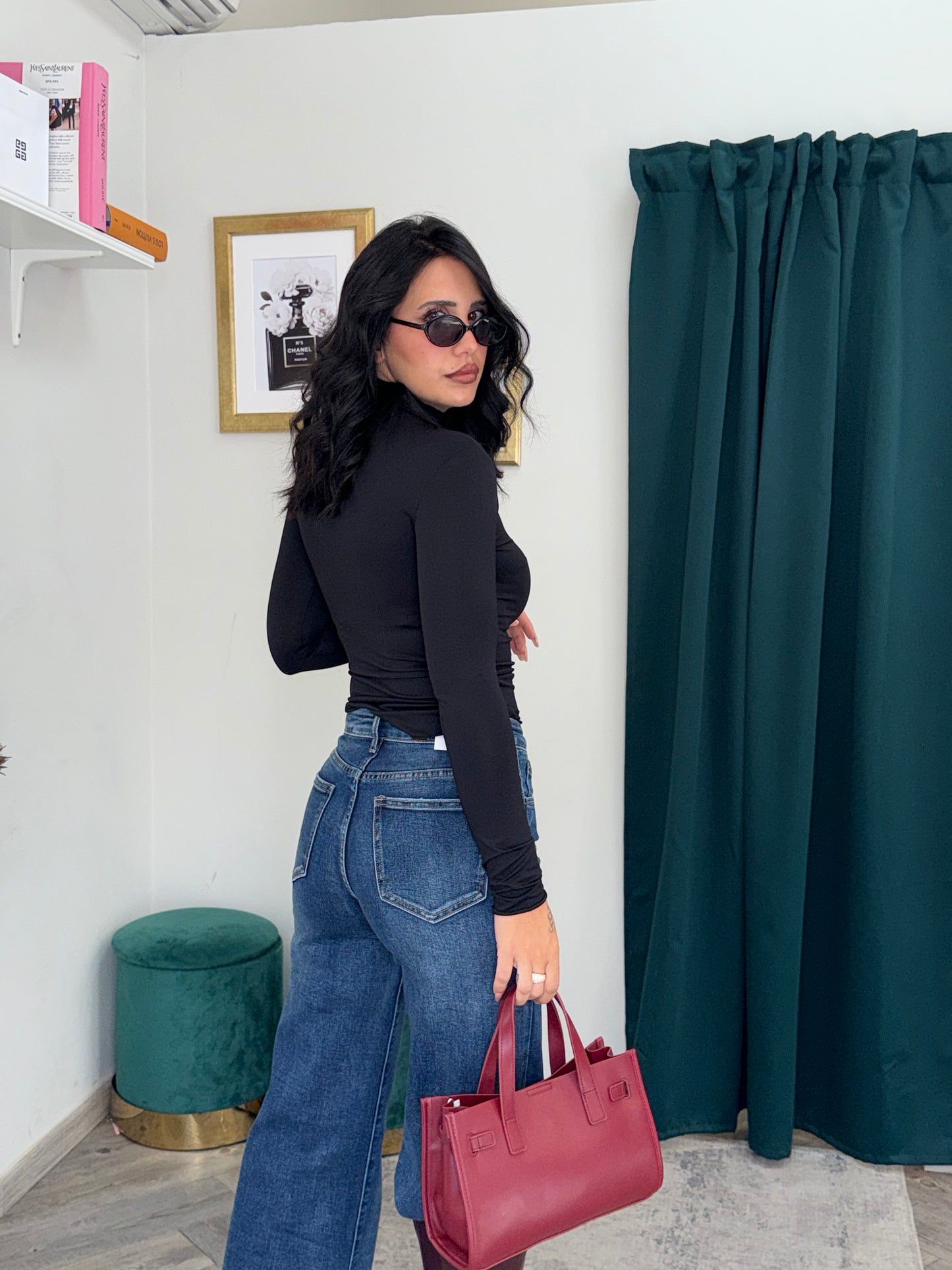 Maglia salva look black