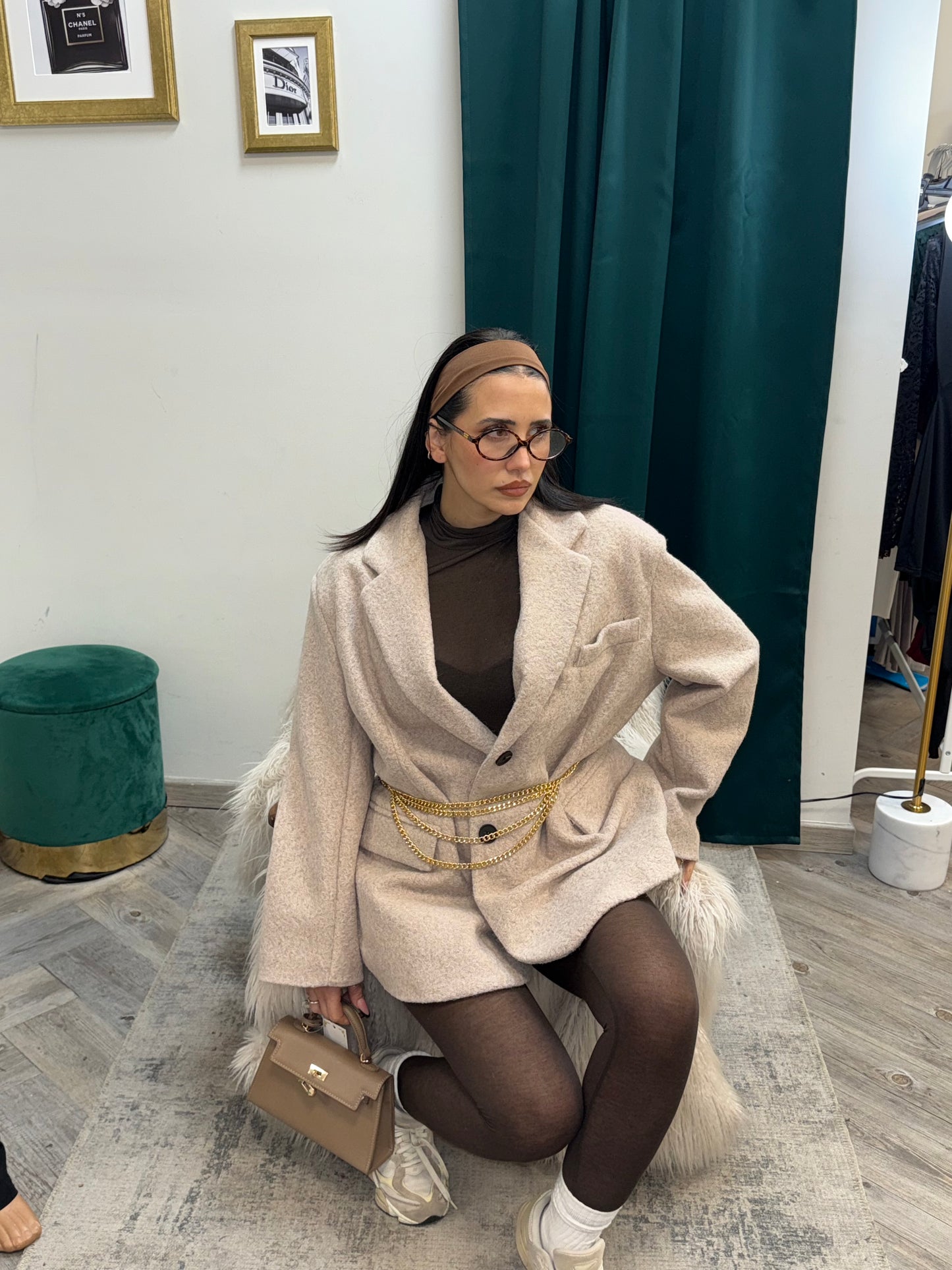 Leggins misto cashmere brown