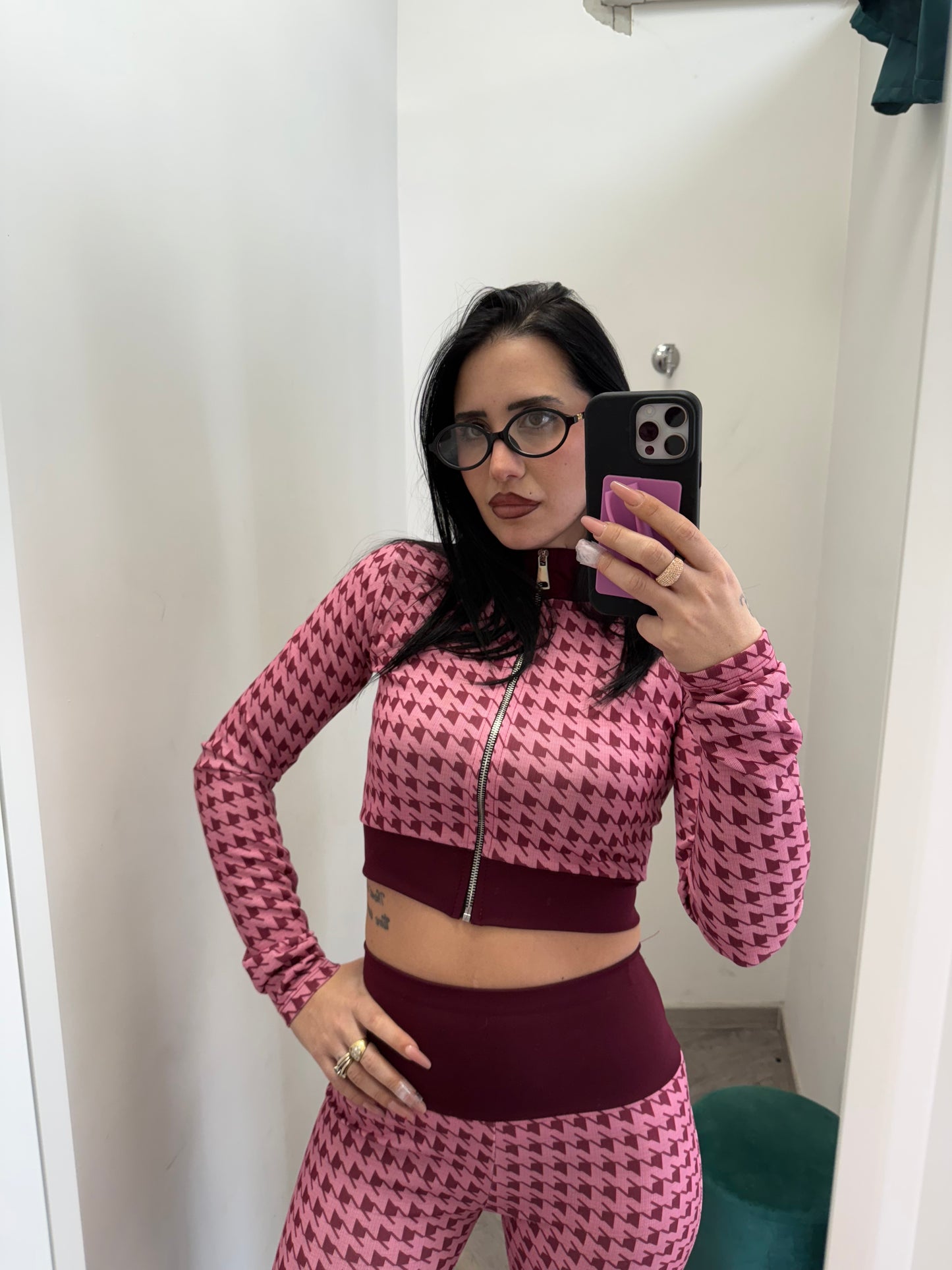 New coordset comfy pink/bordeaux