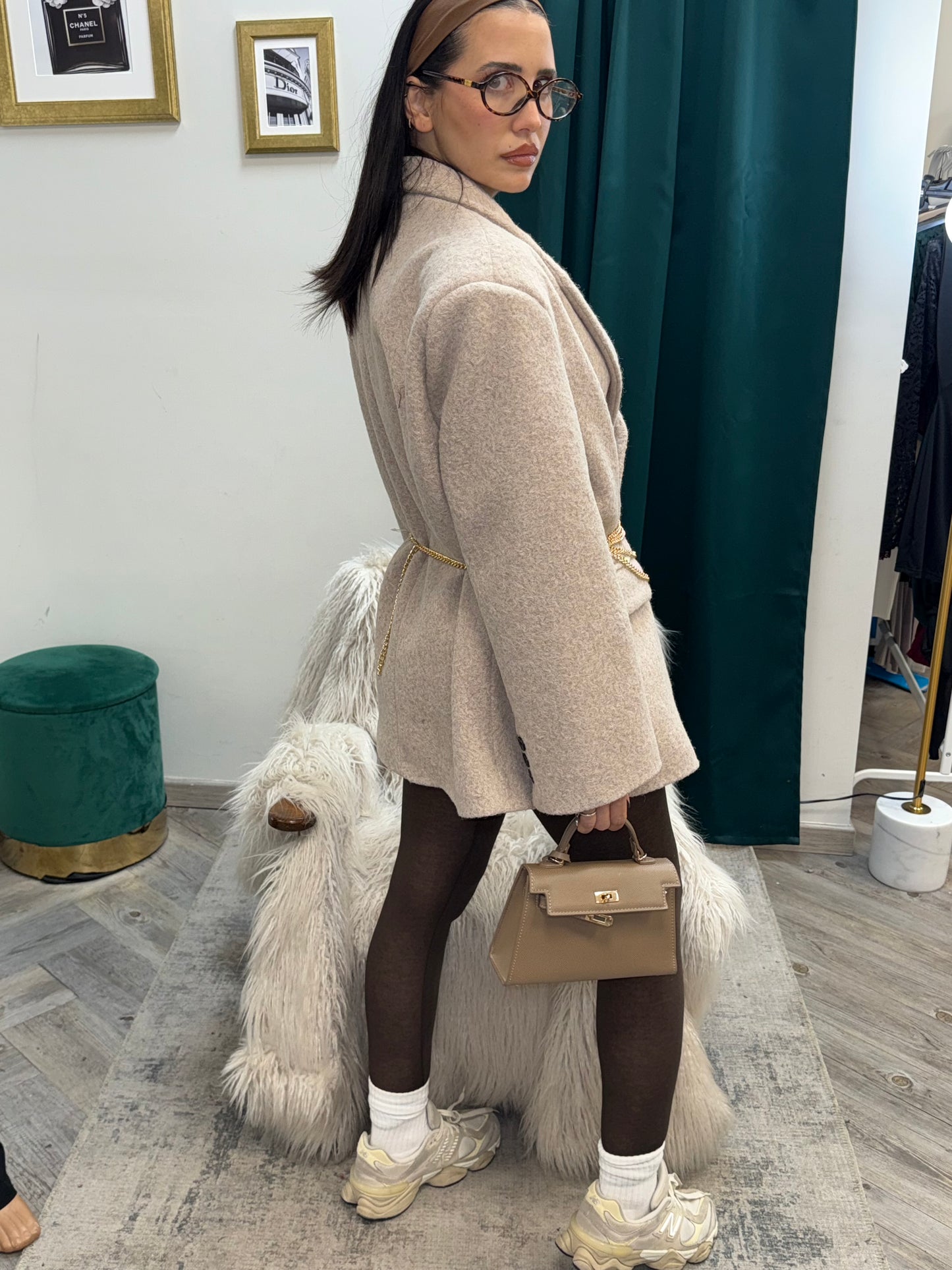 Leggins misto cashmere brown