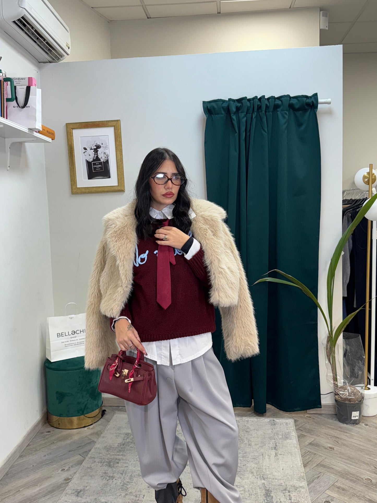 Pull No vabbè bordeaux