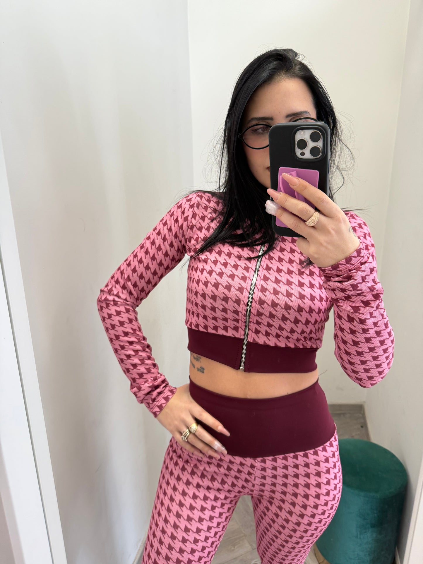 New coordset comfy pink/bordeaux