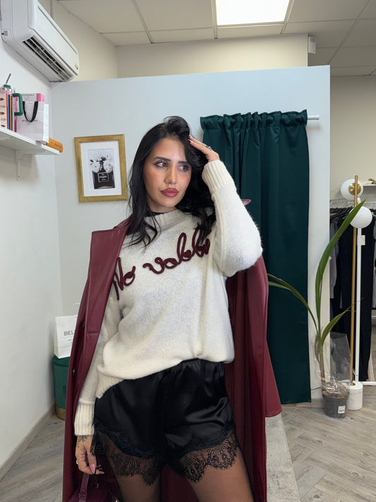 Pull no vabbè white