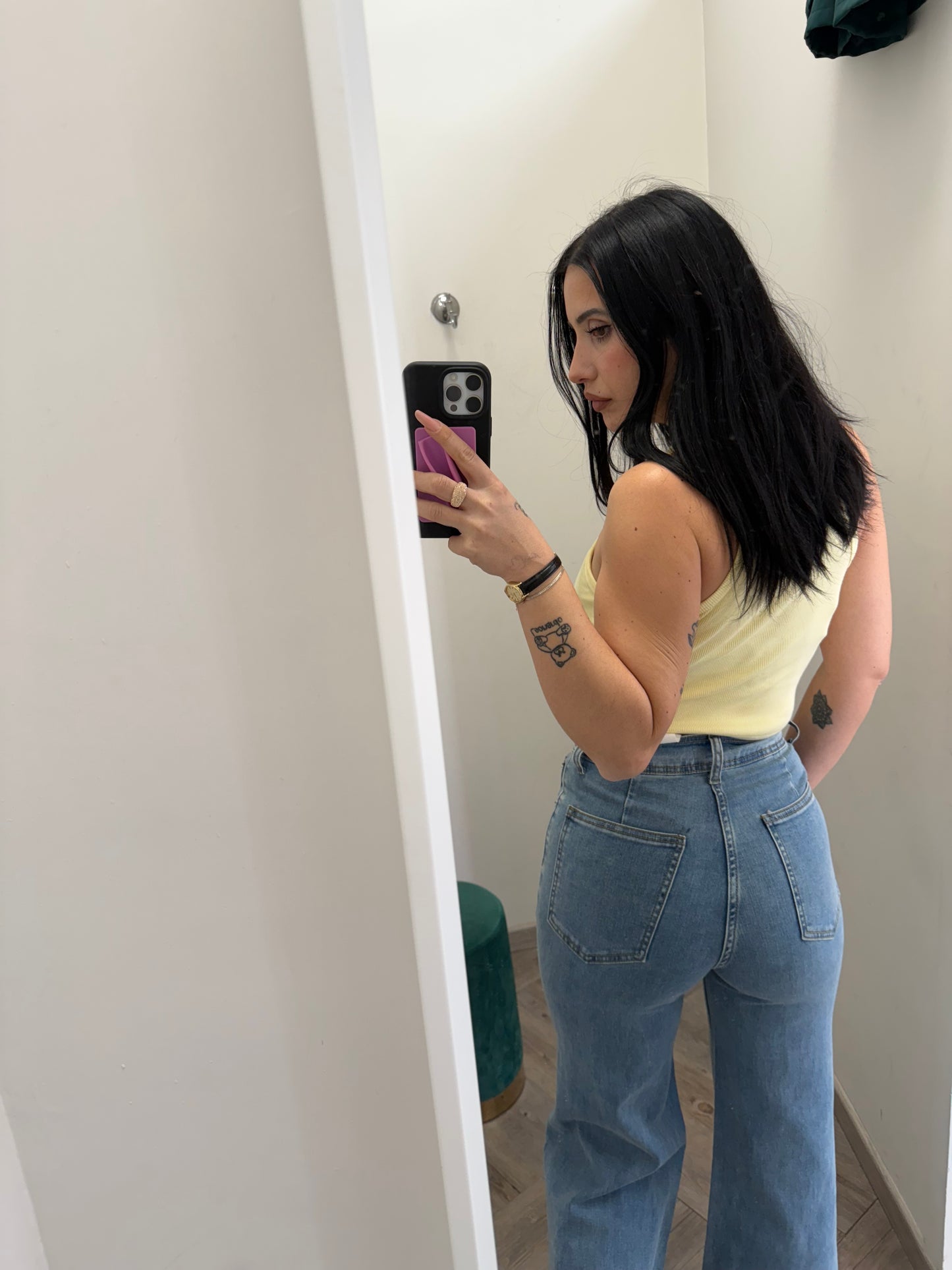 Jeans Wide con patch 🧸